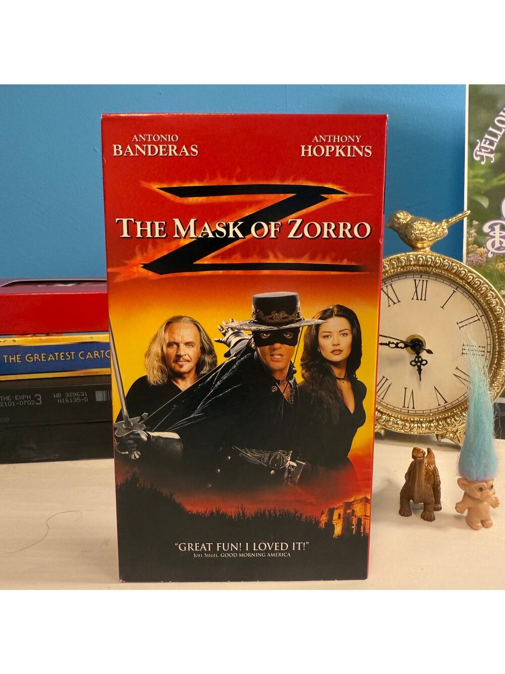 The Mask of Zorro VHS 1998 Vintage Movie Tested Banderas Hopkins